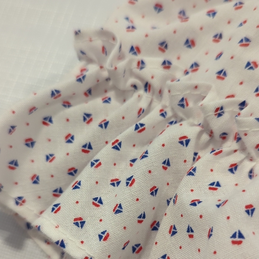 Vintage Carter's Nautical Dress with Red Bow and Sailboat Pattern size‎ 12-18M - Picture 3 of 10